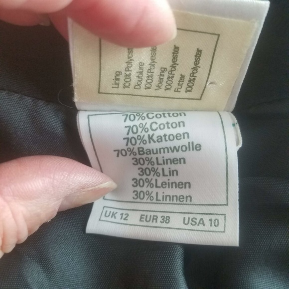 Vintage Laura Ashley Bolero Jacket Women's Black - Picture 7 of 7